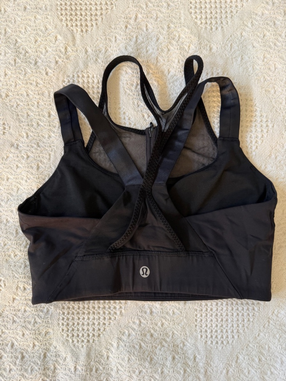 lululemon athletica Black Strappy Racerback Sports Bra